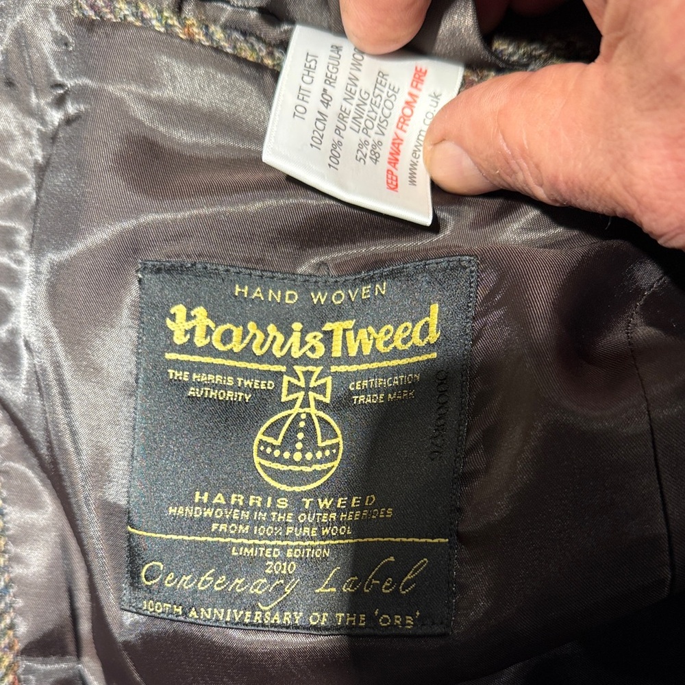 Harris Tweed Men's Blazer - Gray Wool Sport Coat, special edition